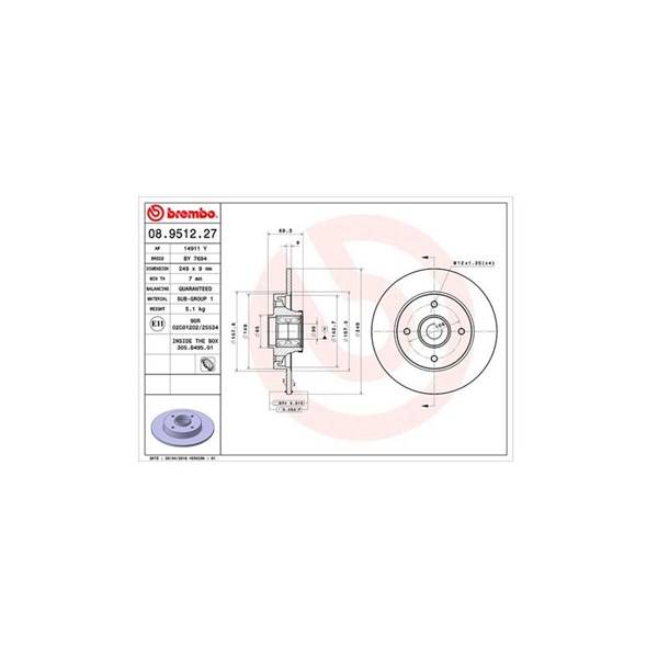 Bromsskiva Solid, Bakaxel Magneti marelli 360406056600 MAGNETI MARELLI