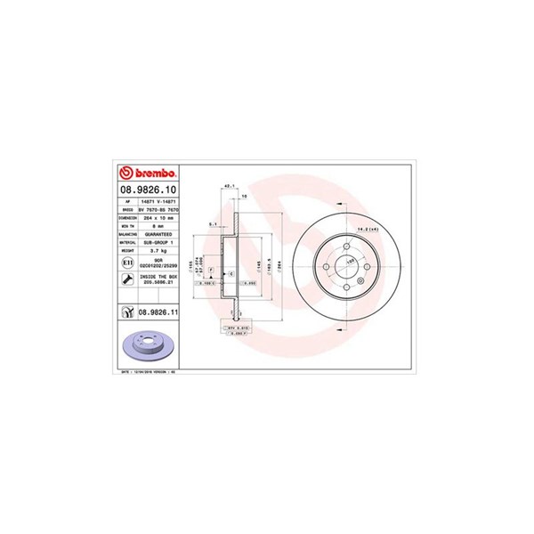 Bromsskiva Solid, Bakaxel Magneti marelli 360406058300 MAGNETI MARELLI