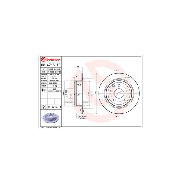 Bromsskiva Solid, Bakaxel Magneti marelli 360406091500 MAGNETI MARELLI