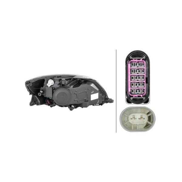 Strålkastare 12V, Vänster Hella 1ED 010 417-331 HELLA Strålkastare 12V, Vänster Hella 1ED 010 417-331 HELLA