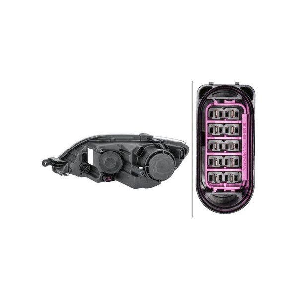 Strålkastare 12V, Höger Hella 1EE 009 948-061 HELLA