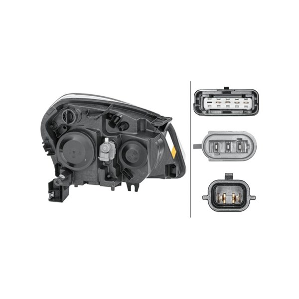 Strålkastare 12V, Vänster Hella 1EF 238 042-011 HELLA