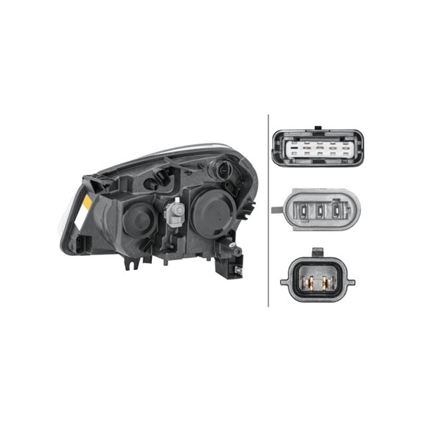 Strålkastare 12V, Höger Hella 1EF 238 042-021 HELLA