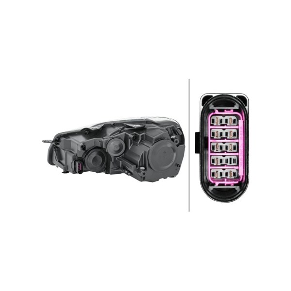 Strålkastare 12V, Höger Hella 1EG 009 901-221 HELLA Strålkastare 12V, Höger Hella 1EG 009 901-221 HELLA