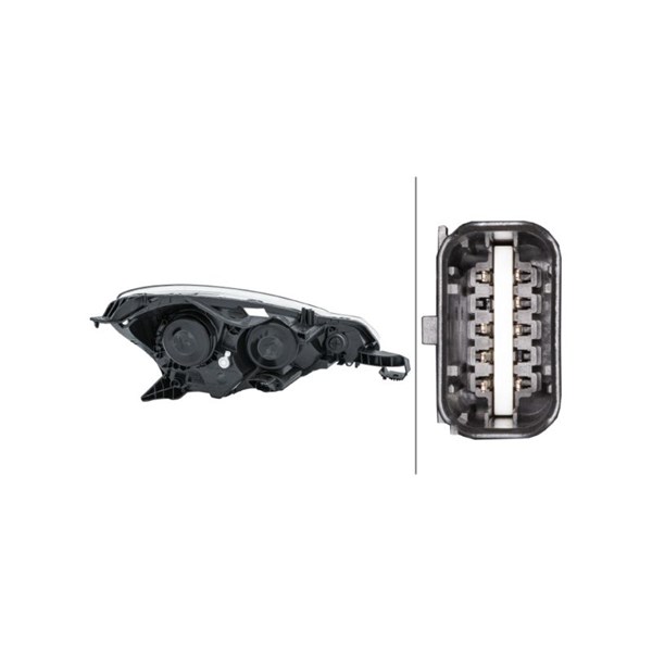 Strålkastare 12V, Vänster Hella 1EJ 354 674-051 HELLA Strålkastare 12V, Vänster Hella 1EJ 354 674-051 HELLA