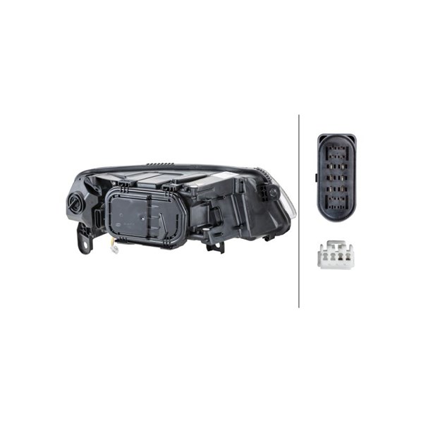 Strålkastare 12V, Vänster Hella 1EL 009 925-511 HELLA