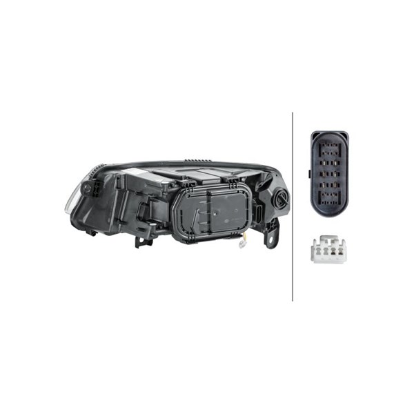 Strålkastare 12V, Höger Hella 1EL 009 925-521 HELLA
