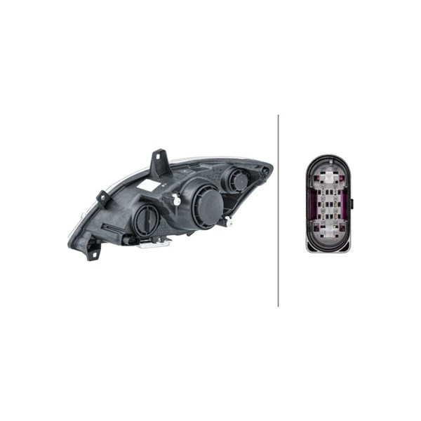 Strålkastare 12V, Höger Hella 1ZS 009 627-321 HELLA