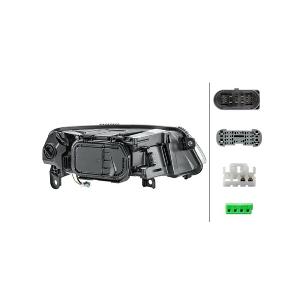 Strålkastare 12V, Vänster Hella 1ZS 009 925-411 HELLA Strålkastare 12V, Vänster Hella 1ZS 009 925-411 HELLA