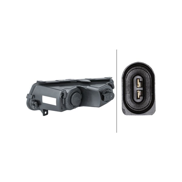 Drl, varselljus 12V, Höger Hella 2PT 010 377-061 HELLA