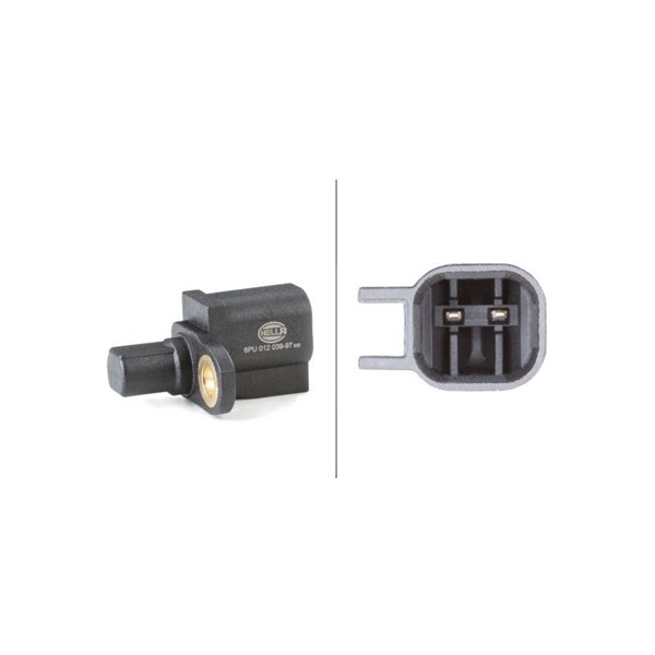 ABS-givare, Sensor, hjulvarvtal, Bakaxel Hella 6PU 012 039-971 HELLA