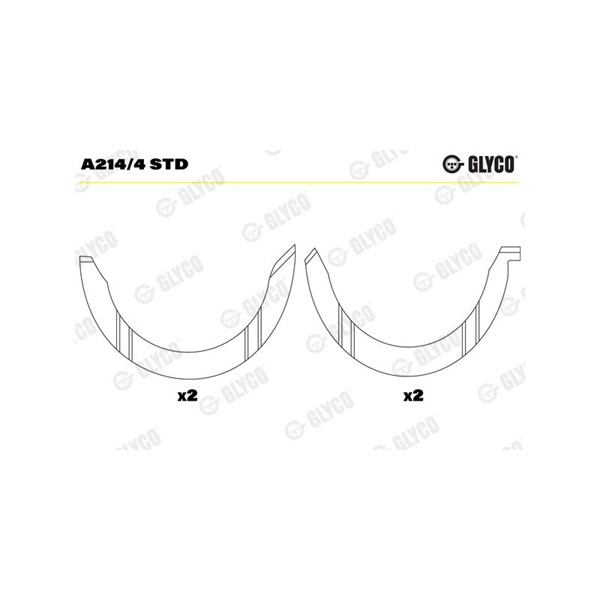 Distansskiva, vevaxel Glyco A214/4 STD GLYCO Distansskiva, vevaxel Glyco A214/4 STD GLYCO