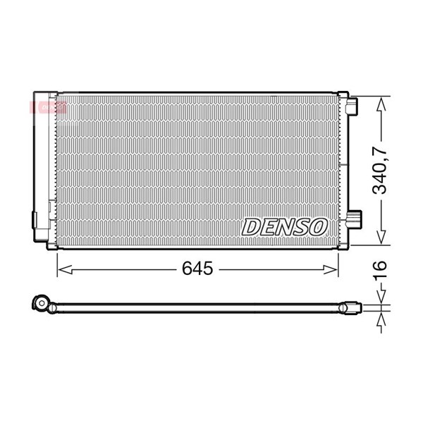 Kondensor, klimatanläggning Denso DCN06020 DENSO