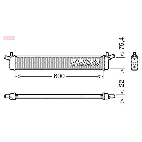 Kylare, motorkylning Denso DRM50136 DENSO