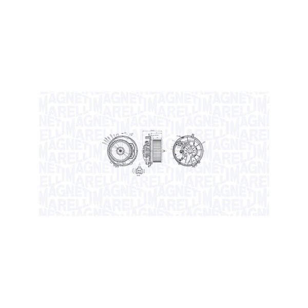Kupéfläkt 12V Magneti marelli 069412769010 MAGNETI MARELLI