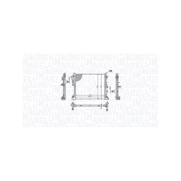 Kylare, motorkylning Magneti marelli 350213214300 MAGNETI MARELLI
