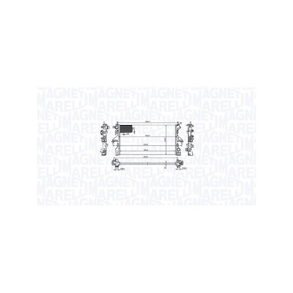Kylare, motorkylning Magneti marelli 350213216800 MAGNETI MARELLI