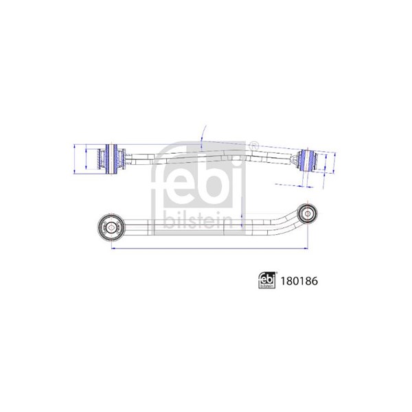 Länkarm, Bakaxel höger, Nedre Febi bilstein 180186 FEBI BILSTEIN Länkarm, Bakaxel höger, Nedre Febi bilstein 180186 FEBI BILSTEIN