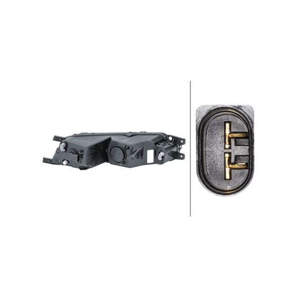 Drl, varselljus, Vänster Hella 2PT 011 839-151 HELLA