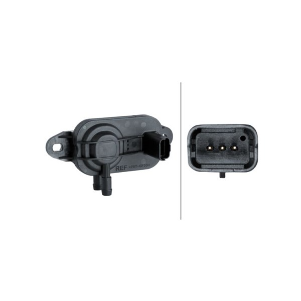 Sensor, avgastryck Hella 6PP 009 409-571 HELLA