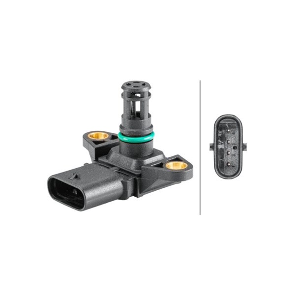 Map Sensor, Höger, Vänster Hella 6PP 358 152-381 HELLA