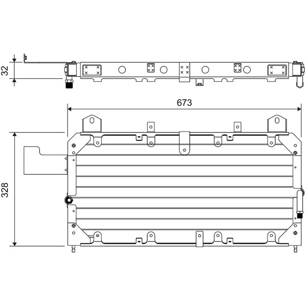 Kondensor, klimatanläggning Valeo 814062 VALEO