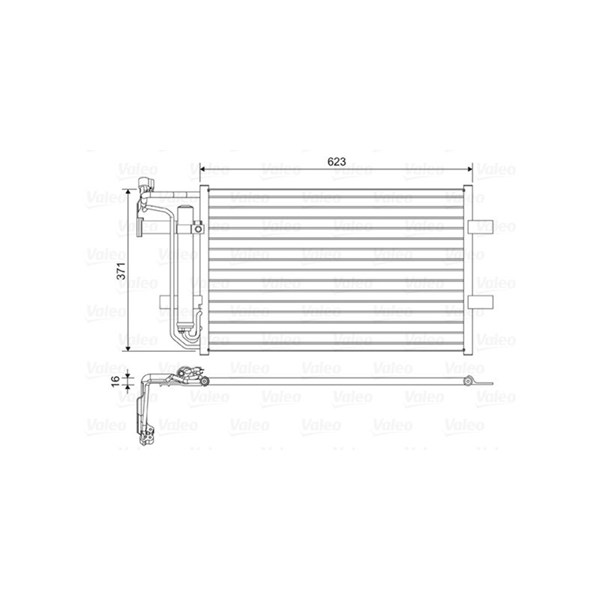 Kondensor, klimatanläggning Valeo 814455 VALEO