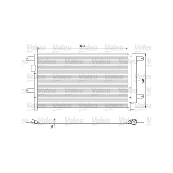 Kondensor, klimatanläggning Valeo 815089 VALEO