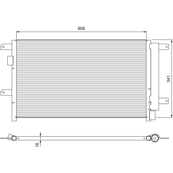 Kondensor, klimatanläggning Valeo 815089 VALEO