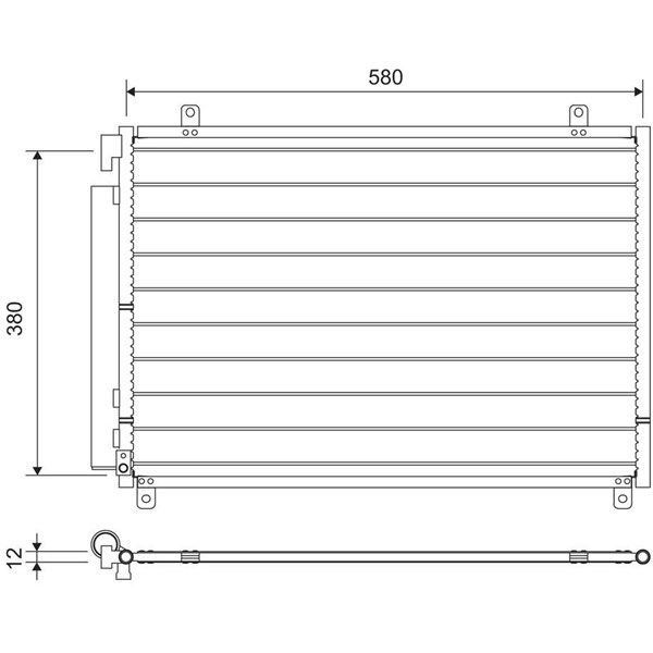 Kondensor, klimatanläggning Valeo 822659 VALEO