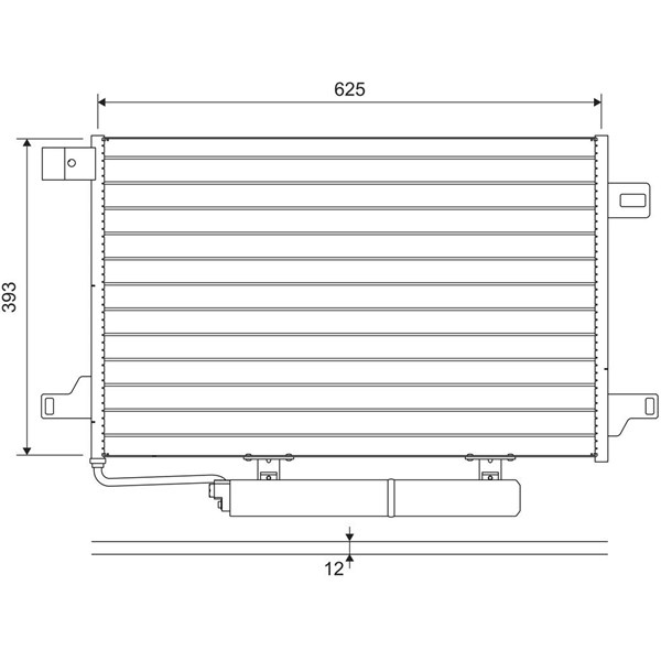 Kondensor, klimatanläggning Valeo 822689 VALEO