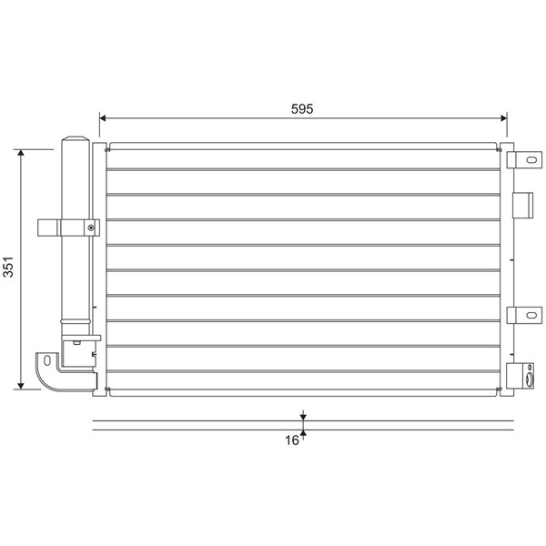 Kondensor, klimatanläggning Valeo 822694 VALEO
