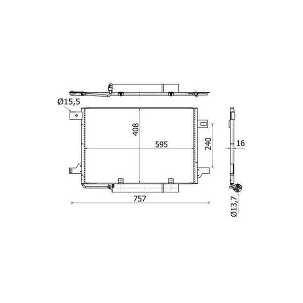 Kondensor, klimatanläggning Mahle AC 369 000S MAHLE