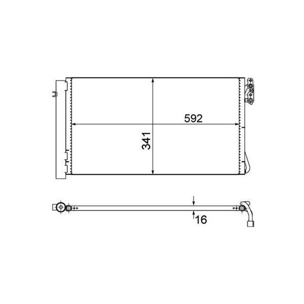 Kondensor, klimatanläggning Mahle AC 414 001S MAHLE