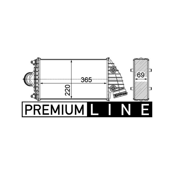 Intercooler Mahle CI 379 000P MAHLE