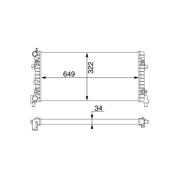 Kylare, motorkylning Mahle CR 1096 000S MAHLE