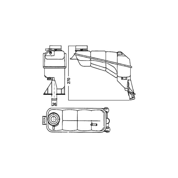 Expansionskärl, kylvätska Mahle CRT 117 000S MAHLE