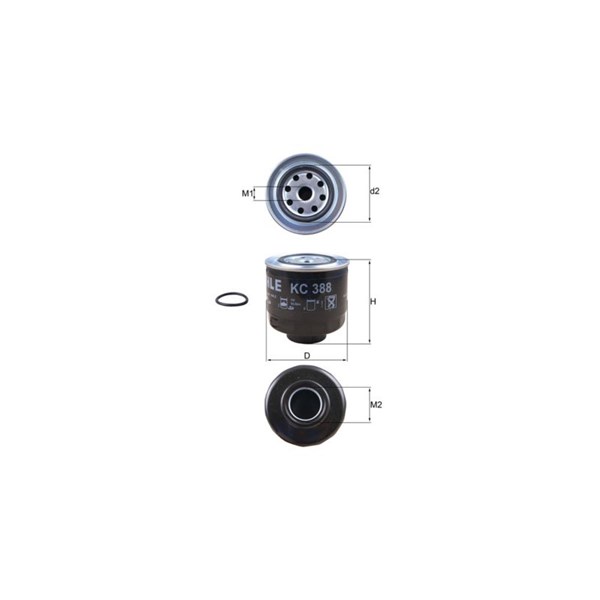 Bränslefilter Mahle KC 388D MAHLE