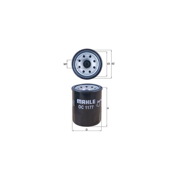 Oljefilter Mahle OC 1177 MAHLE
