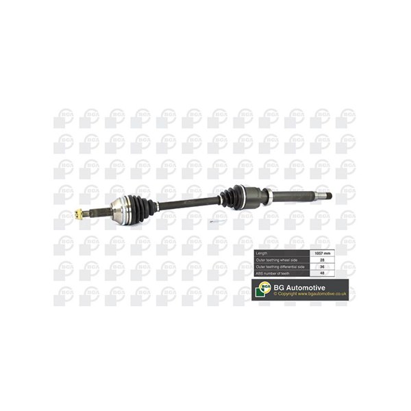 Drivaxel, framaxel höger Bga DS2351RA BGA