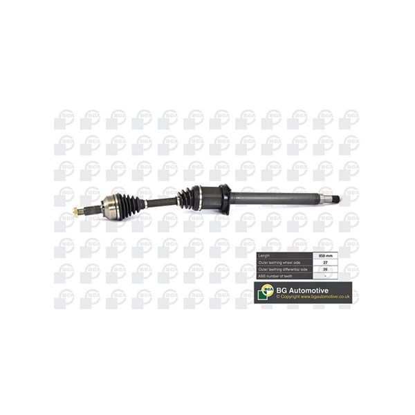 Drivaxel, framaxel höger Bga DS3300R BGA