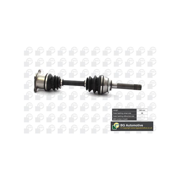 Drivaxel, framaxel höger Bga DS6100R BGA
