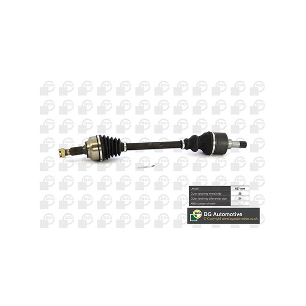 Drivaxel, framaxel vänster Bga DS6736L BGA