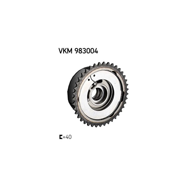 Kamaxellägesställare, Insugssidan, Avgas-/utsläppssidan Skf VKM 9 SKF