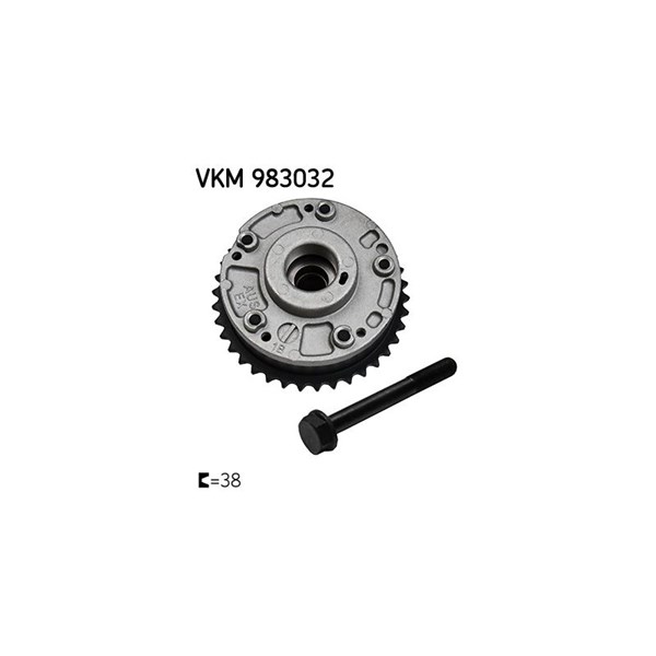 Kamaxellägesställare, Avgas-/utsläppssidan Skf VKM 983032 SKF