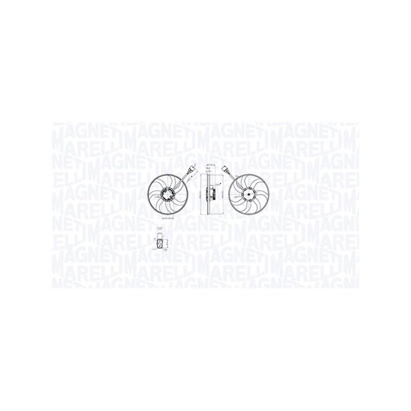 Fläkt, kylare 13V Magneti marelli 069422875010 MAGNETI MARELLI