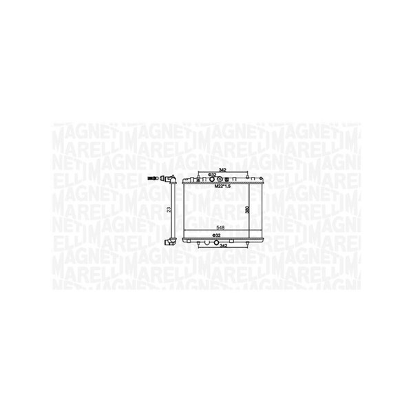 Kylare, motorkylning Magneti marelli 350213156100 MAGNETI MARELLI