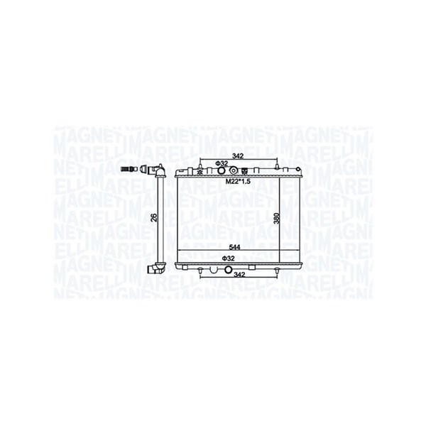Kylare, motorkylning Magneti marelli 350213156100 MAGNETI MARELLI