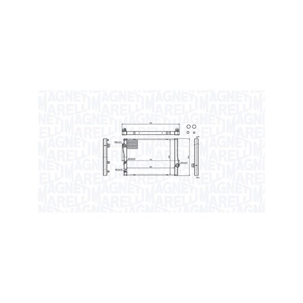 Kylare, motorkylning Magneti marelli 350213214700 MAGNETI MARELLI