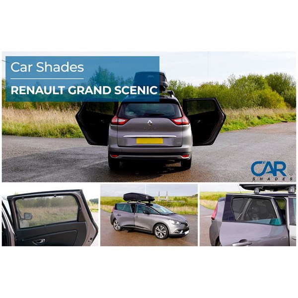 Solskydd Renault Grand Scenic 2016-2023, Bak Car Shades Solskydd Renault Grand Scenic 2016-2023, Bak Car Shades